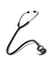 Estetoscopio clásico negro