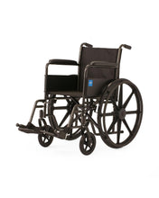 Silla de ruedas con descansa pies fijos