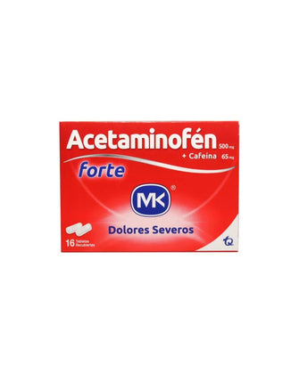 Acetaminofén Forte MK 500mg x 16 tabletas