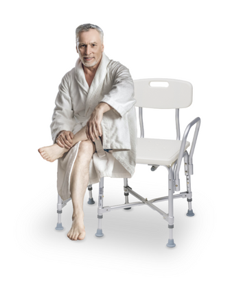 Asiento ducha con apoya brazos