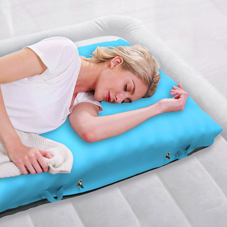 Eymobad Hamaca Inflable De Agua Para Adultos – Con Red Central Y Reposacabezas – Soporta Hasta 120 Kg – Ideal Para Piscina, Playa Y Lago